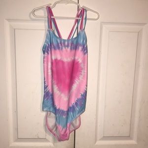 Girl’s Tie-Dye Strappy Swimsuit